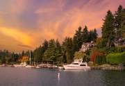 2020-05-18 LAKE WASHINGTON SHORLINE FROM MEYDENBAUDER BAY IN BELLEVUE WASHINGTON